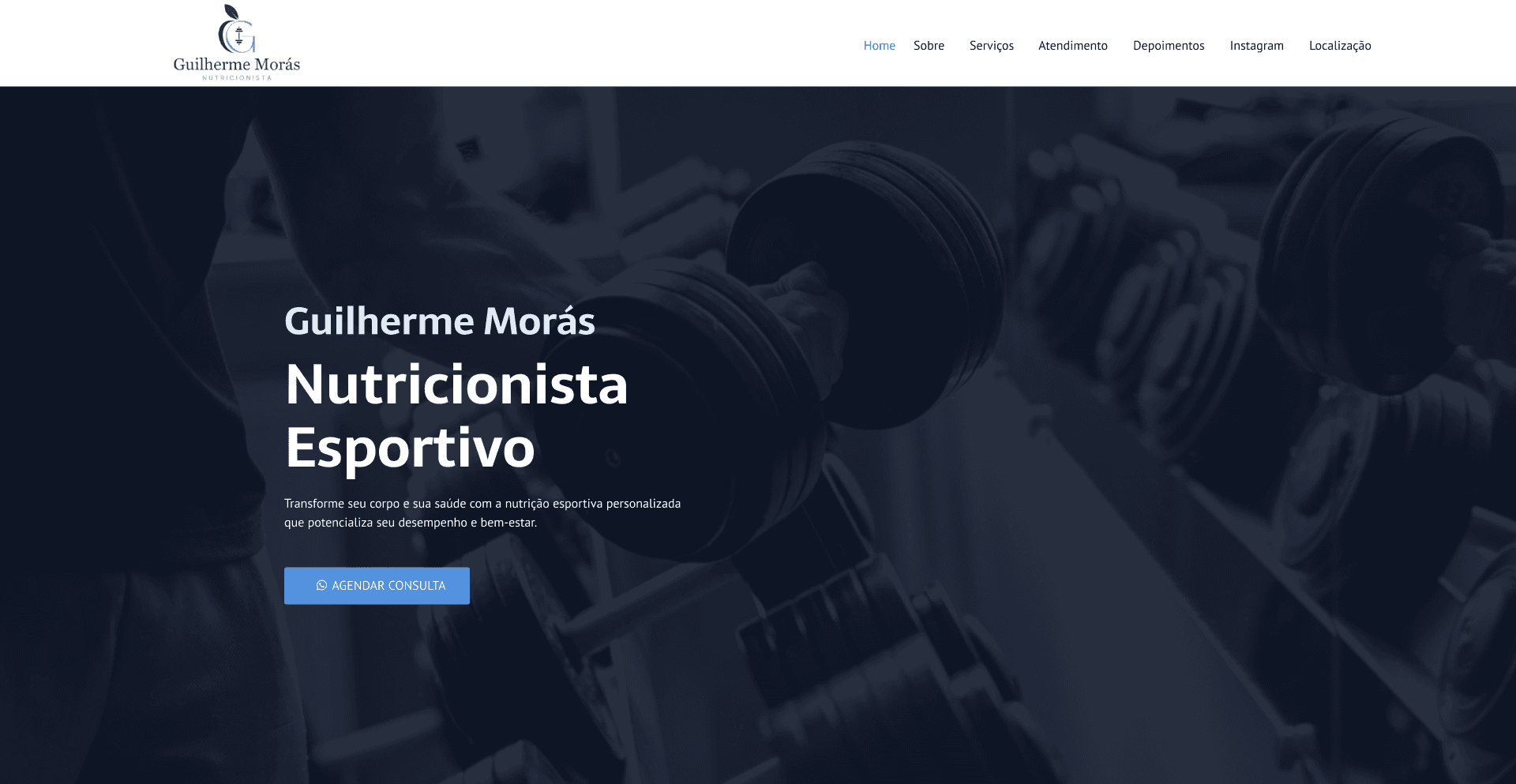 Imagem ilustrativa do projeto "Landing Page para Nutricionista"