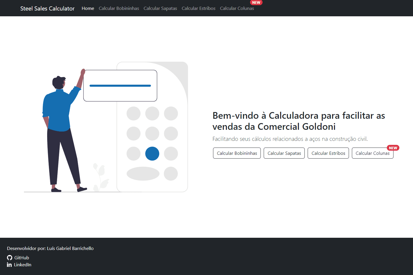 Imagem ilustrativa do projeto "Steel Sales Calculator"